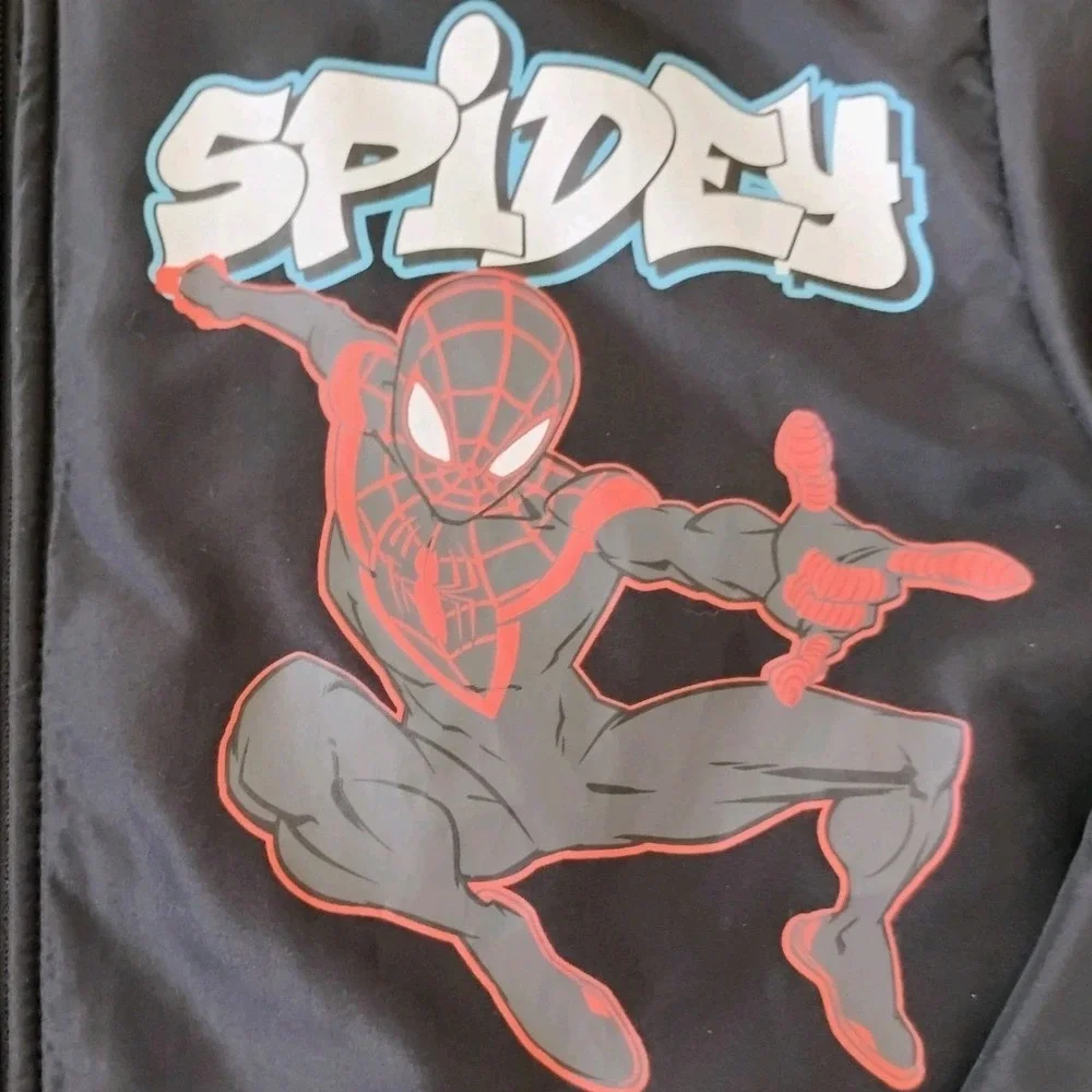 Marvel Spider-Man Miles Morales Boys Disney Marvel  Varsity Jacket – Size 14/16